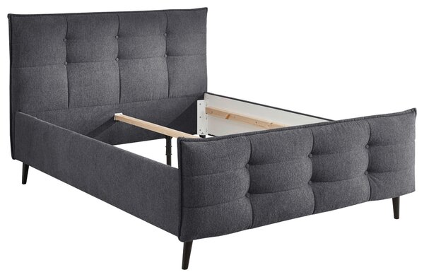 ČALOUNĚNÁ POSTEL, 140/200 cm antracitová MID.YOU - Jednolůžkové postele, Online Only