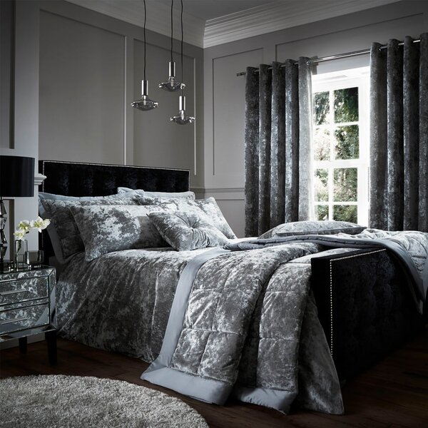Dekorační polštář 45x45 cm Crushed Velvet Diamante – Catherine Lansfield