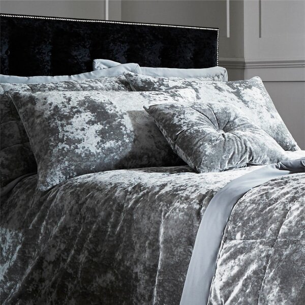 Dekorační polštář 45x45 cm Crushed Velvet Diamante – Catherine Lansfield