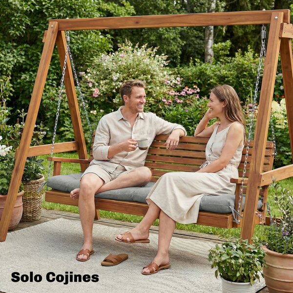 Outsunny polštář na lavici — polštář na lavici a lehátko se zavazovacími pásky, ochrana UV50+, výplň s pomalým návratem, 198×65×13 cm, světle šedý | A