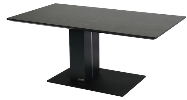 KONFERENČNÍ STOLEK, antracitová, černá, kov, keramika, kompozitní dřevo, 110/59/47-66 cm Dieter Knoll - Konferenční stolky