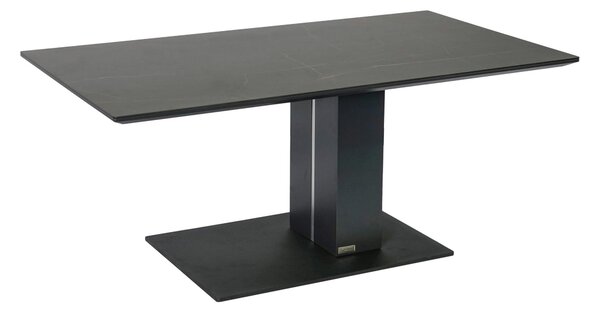 KONFERENČNÍ STOLEK, antracitová, černá, kov, keramika, kompozitní dřevo, 110/59/47-66 cm Dieter Knoll - Konferenční stolky