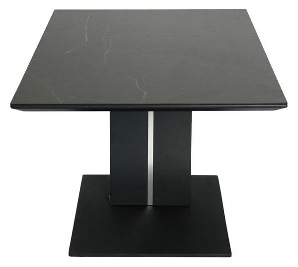 KONFERENČNÍ STOLEK, antracitová, černá, kov, keramika, kompozitní dřevo, 110/59/47-66 cm Dieter Knoll - Konferenční stolky