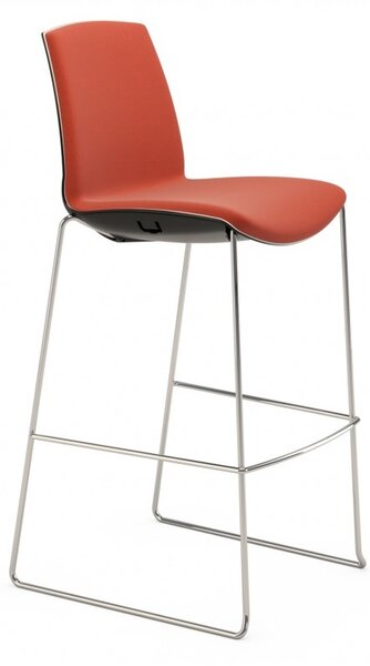 INFINITI - Barová židle NOW SLEDGE čalouněná - vysoká