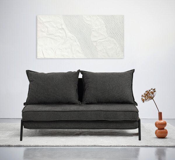 ROZKLÁDACÍ POHOVKA, textil, tmavě šedá Livetastic - Rozkládací pohovky, Online Only