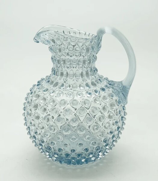 Sklárna Častolovice - Džbán 2l - Hobnail – Ananas – světlý modrý kouř
