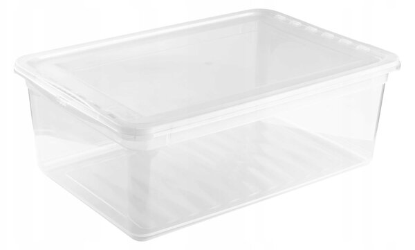 Keeeper Úložný box s víkem (má 2 funkce) BEA Clearbox 11L, 39 x 29,5 x 16 cm