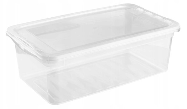 Keeeper Úložný box s víkem (má 2 funkce) BEA Clearbox 5,5L, 33 x 19 x 12 cm
