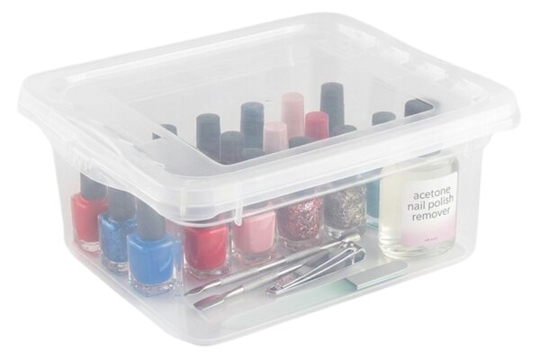 Keeeper Úložný box s víkem (má 2 funkce) BEA Clearbox 1,7L, 19,5 x 16,5 x 8,5 cm