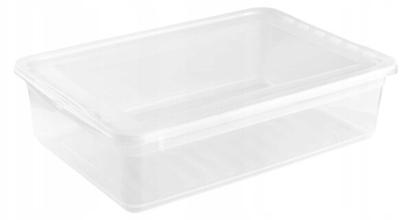 Keeeper Úložný box s víkem (má dvě funkce) BEA Clearbox 8L, 39 x 26,5 x 10 cm