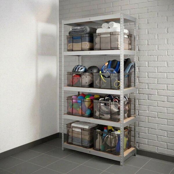 Keeeper Úložný box pro domácnost i dílnu, BRUNO XXL, 54L, 52 x 43 x 28 cm, kouřový