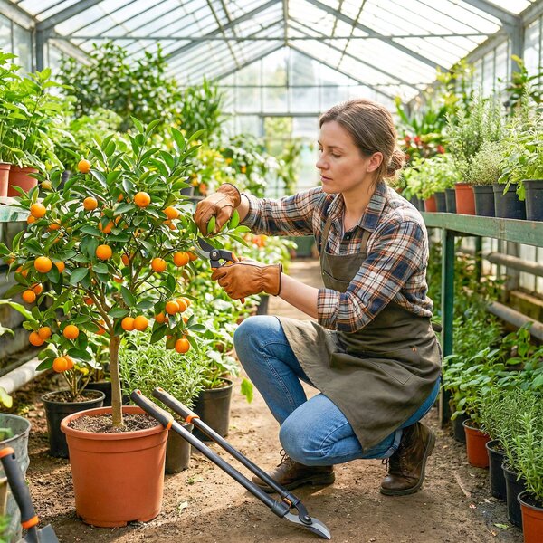 Outsunny 2dílná sada zahradního nářadí — štípací nůžky 69,6 cm a zahradní nůžky, měkké rukojeti, pojistka, oranžová | Aosom