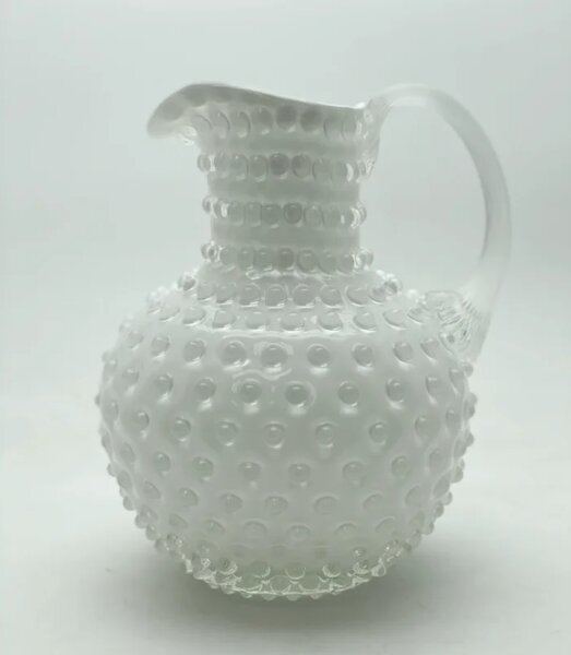 Sklárna Častolovice - Džbán 2l - Hobnail – Ananas – opál - bílá