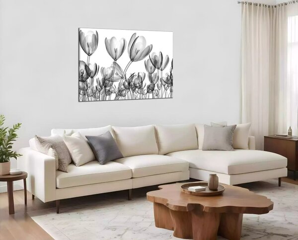 Moderní obraz Černobílé tulipány