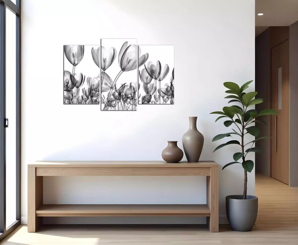 Moderní obraz Černobílé tulipány