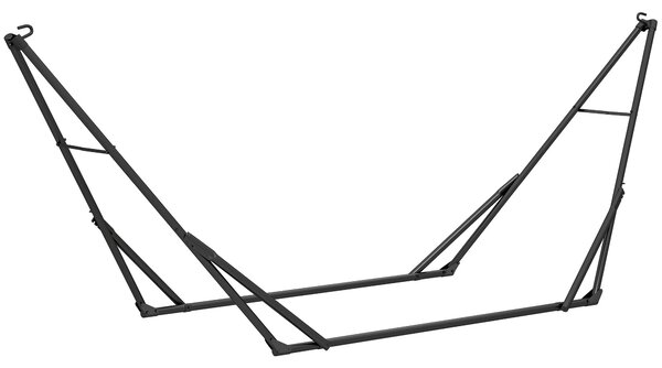 Skládací stojan na houpací síť Outsunny — nastavitelný 175–290 cm, přenosný ocelový rám s taškou, nosnost 120 kg | Aosom