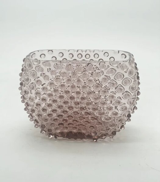 Sklárna Častolovice - Váza 15cm - Hobnail - Ananas - fialka ametyst