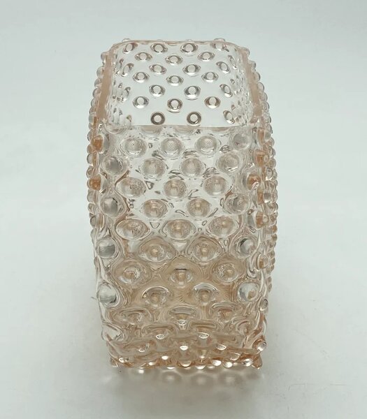 Sklárna Častolovice - Váza 15cm - Hobnail - Ananas - meruňka