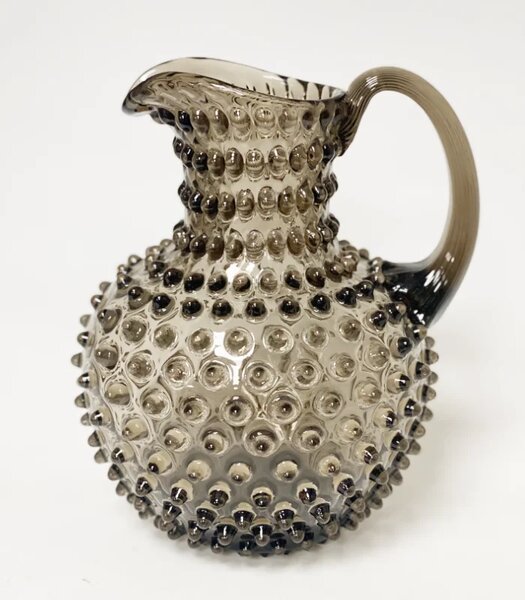 Sklárna Častolovice - Džbán 2l - Hobnail – Ananas – hnědý kouř