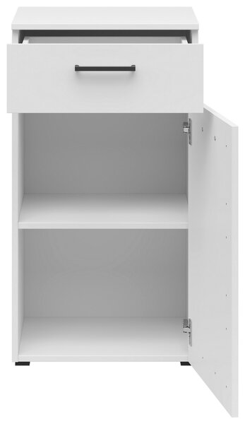 KOMODA, bílá, 45/83/40 cm Carryhome - Široké komody