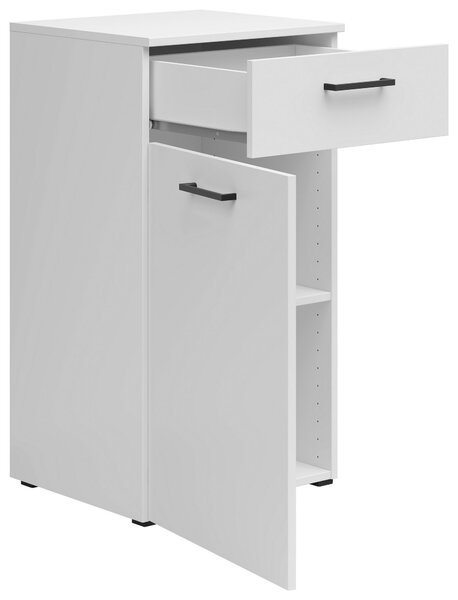KOMODA, bílá, 45/83/40 cm Carryhome - Široké komody