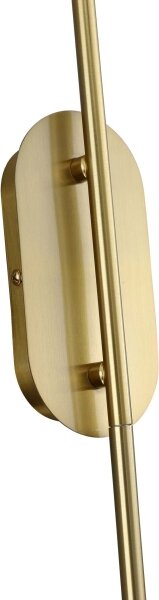 Nástěnná lampa PIEGA 1xE14/40W/230V mosaz/kouřová béžová
