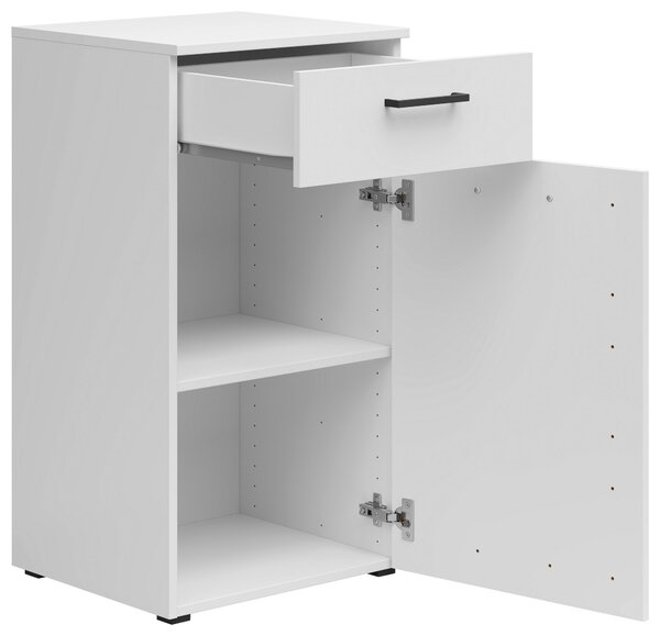 KOMODA, bílá, 45/83/40 cm Carryhome - Široké komody