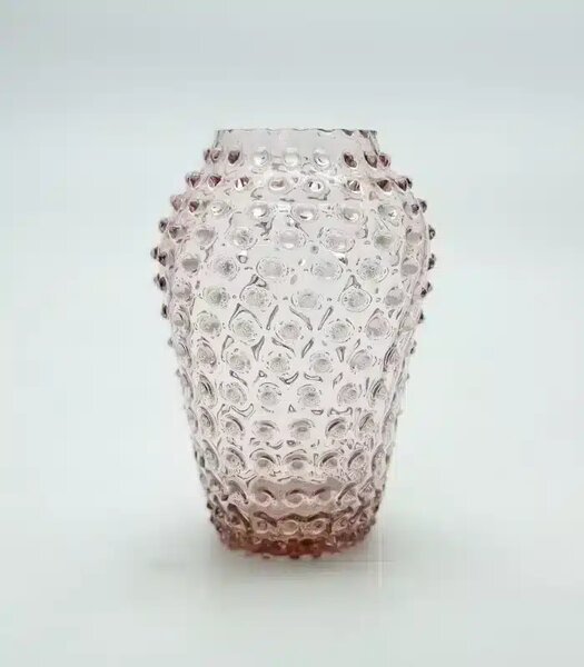 Sklárna Častolovice - Váza 21cm – Hobnail – Ananas – fialka ametyst