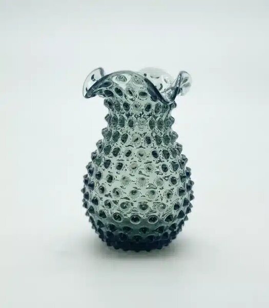 Sklárna Častolovice - Váza 18cm – Hobnail – Ananas – kouř