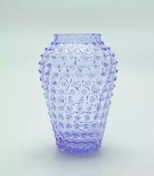 Sklárna Častolovice - Váza 21cm – Hobnail – Ananas – alexandrit