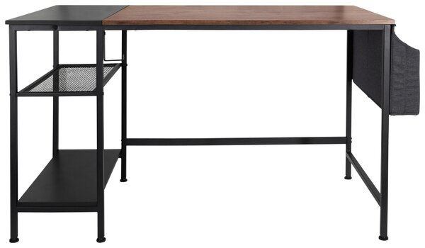 PSACÍ STŮL, hnědá, černá, 120/60/76 cm MID.YOU - Online Only psací stoly, Online Only