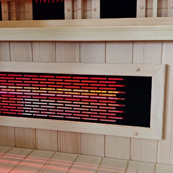 BPS-koupelny Kombinovaná sauna 2v1 HYD-7524 - Infrasauna + finská sauna 150x150, 4-5 osob