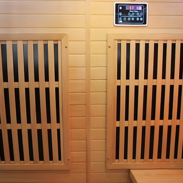 BPS-koupelny Kombinovaná sauna 2v1 HYD-7524 - Infrasauna + finská sauna 150x150, 4-5 osob
