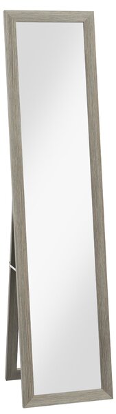 HOMCOM zrcadlo plné délky, 37 x 157 cm — nástěnné nebo volně stojící rámované zrcadlo do obývacího pokoje, ložnice nebo předsíně | Aosom