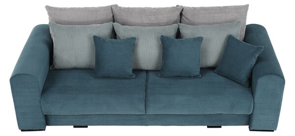 KONDELA Extra prostorná pohovka, modrá / mentolová / světle šedá, Gilena BIG SOFA