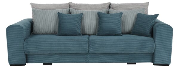 KONDELA Extra prostorná pohovka, modrá / mentolová / světle šedá, Gilena BIG SOFA
