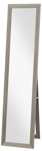 HOMCOM zrcadlo plné délky, 37 x 157 cm — nástěnné nebo volně stojící rámované zrcadlo do obývacího pokoje, ložnice nebo předsíně | Aosom