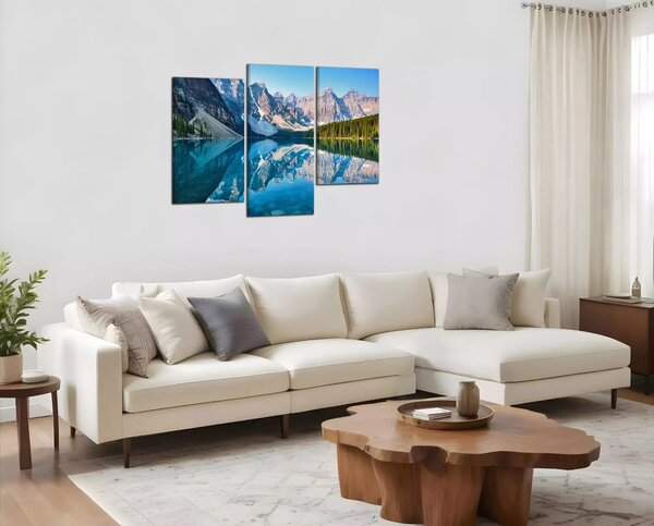 Obraz na plátně Hory a jezero