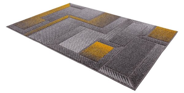 Koberec v okrově žluté a šedé barvě 80x160 cm Meteo – FD