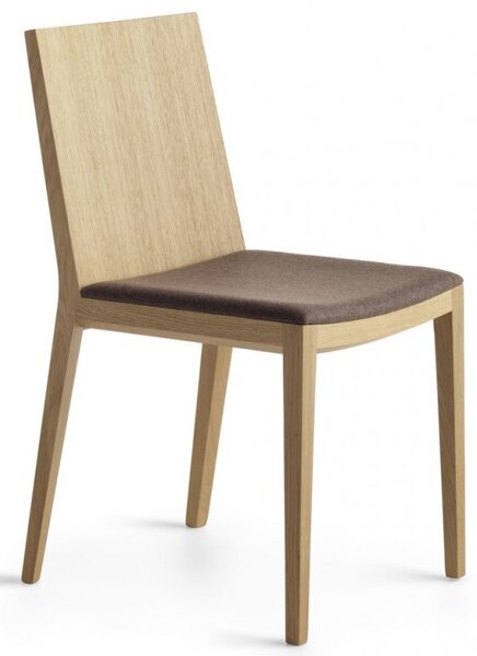 CRASSEVIG - Židle BIANCA R s čalouněným sedákem