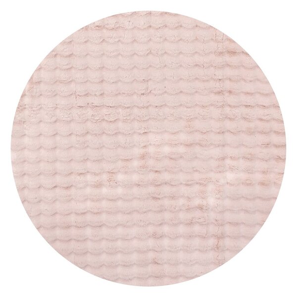 Růžový pratelný kulatý koberec ø 80 cm Bubble Pink – Mila Home