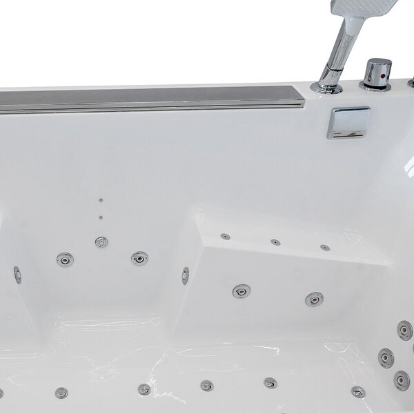 BPS-koupelny Hydromasážní vana HYD-MA941 180x90 BÍLÁ s ohřevem vody
