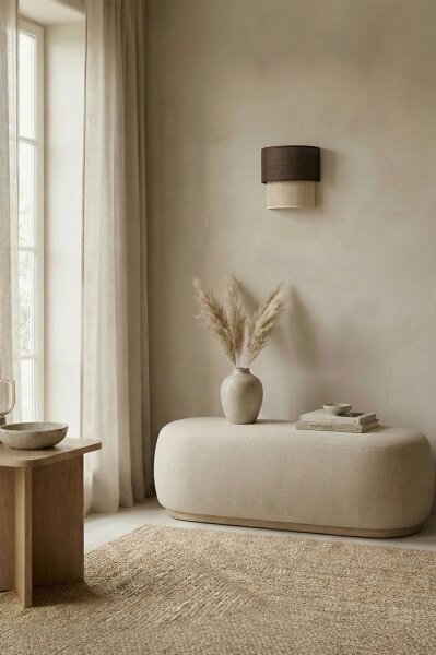 Brilagi - LED Nástěnné svítidlo BOHO ECO 1xE27/10W/230V hnědá/krémová