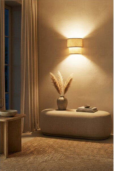 Brilagi - LED Nástěnné svítidlo BOHO ECO 1xE27/10W/230V béžová