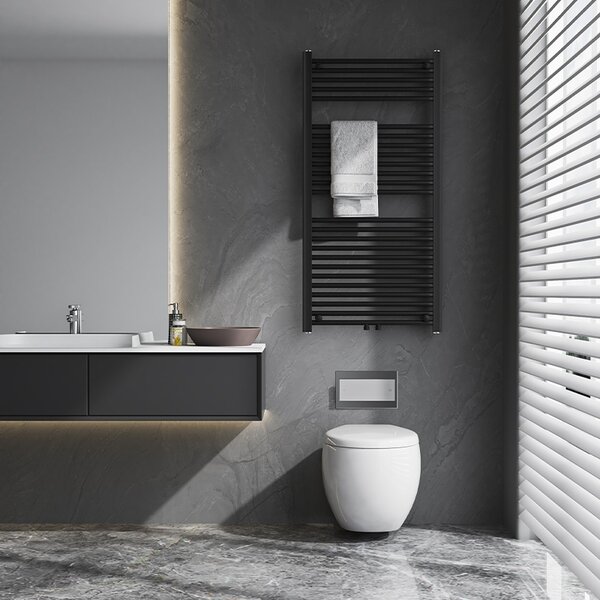 BPS-koupelny Koupelnový radiátor HYD-COR-BL-1 60x120 cm, černý