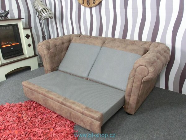 (1659) COLUMBUS - Luxusní sofa hnědá