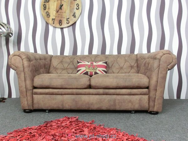 (1659) COLUMBUS - Luxusní sofa hnědá