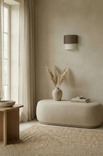 Brilagi - LED Nástěnné svítidlo BOHO ECO 1xE27/10W/230V hnědá/krémová