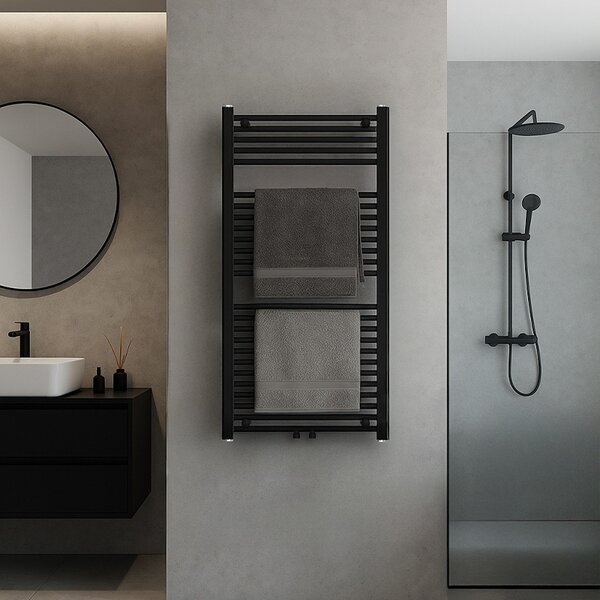 BPS-koupelny Koupelnový radiátor HYD-COR-BL-1 60x120 cm, černý