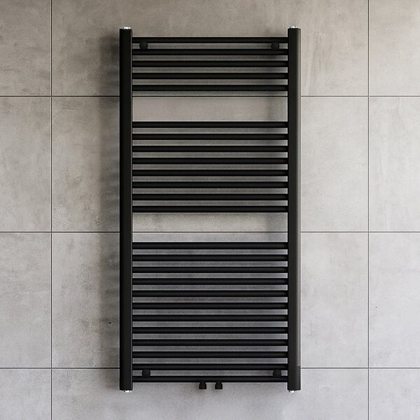 BPS-koupelny Koupelnový radiátor HYD-COR-BL-1 60x120 cm, černý